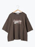 ヴィンテージ風プリントTシャツ（チャコールグレー/ライトベージュ/ブラウン）｜Samansa Mos2 blue（サマンサモスモス ブルー）通販