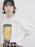 ◎箔プリントTシャツ（オフホワイト）｜Samansa Mos2 blue（サマンサモスモス ブルー）通販