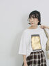 ◎箔プリントTシャツ（オフホワイト/グレー/チャコールグレー）｜Samansa Mos2 blue（サマンサモスモス ブルー）通販