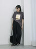 ◎箔プリントTシャツ（オフホワイト/グレー/チャコールグレー）｜Samansa Mos2 blue（サマンサモスモス ブルー）通販
