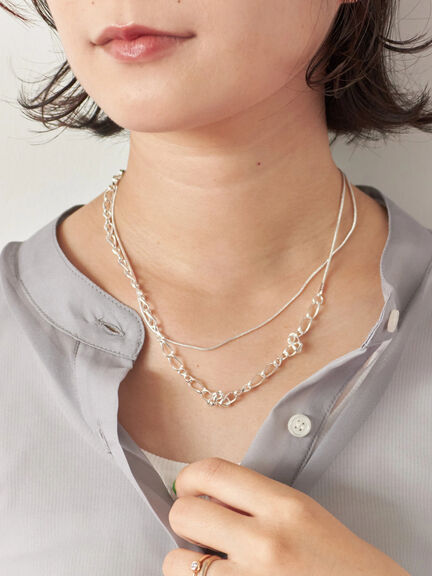 スライドチェーンネックレス（シルバー/アクセサリー/その他