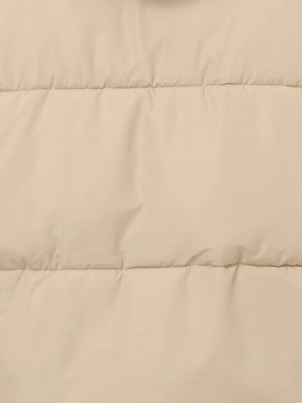 裾ラウンド中綿ブルゾン（ブラック/ライトベージュ/キナリ）｜Samansa Mos2 blue（サマンサモスモス ブルー）通販