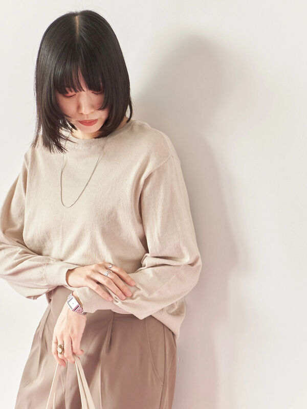 セール】 マルチスタイル前後2wayクルーネックカーディガン（ブラック