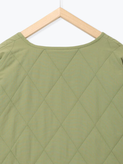 キルトミドルコート（グレー/ライトベージュ/グリーン）｜Samansa Mos2 blue（サマンサモスモス ブルー）通販