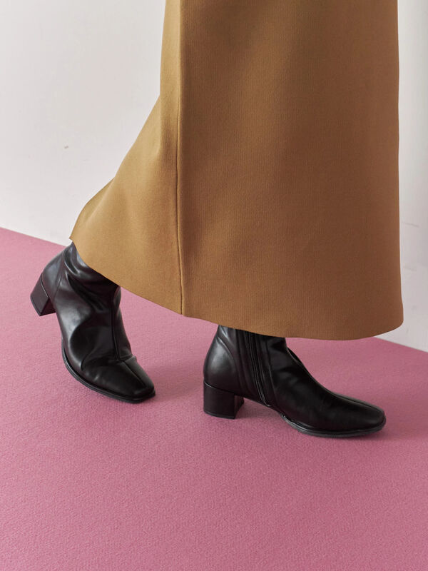 セール】 【マエストロ監修】ストレスフリーショートブーツ（ブラック