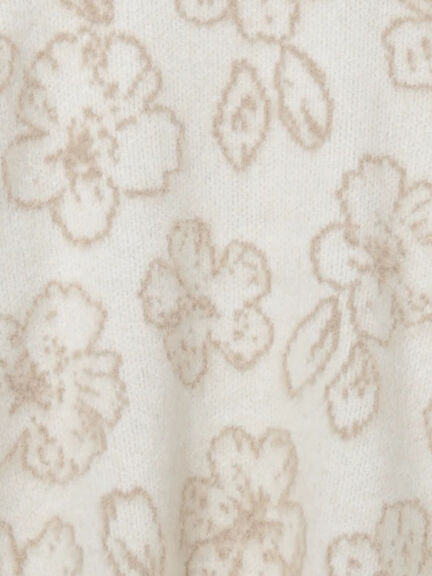 花柄シャギーニットプルオーバー（オフホワイト/グレー/ブラック）｜Samansa Mos2 blue（サマンサモスモス ブルー）通販