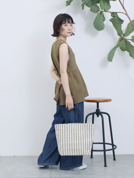ジップベスト（ブラック/ブラウン/カーキ）｜Samansa Mos2 blue（サマンサモスモス ブルー）通販