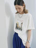 布帛切替ドルマンTシャツ（オフホワイト/チャコールグレー/サックスブルー）｜Samansa Mos2 blue（サマンサモスモス ブルー）通販