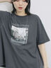 布帛切替ドルマンTシャツ（チャコールグレー）｜Samansa Mos2 blue（サマンサモスモス ブルー）通販