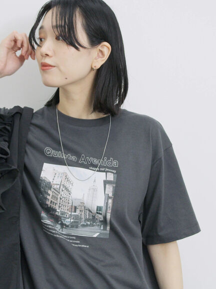 布帛切替ドルマンTシャツ（オフホワイト/チャコールグレー/サックスブルー）｜Samansa Mos2 blue（サマンサモスモス ブルー）通販