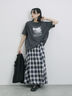 布帛切替ドルマンTシャツ（オフホワイト/チャコールグレー/サックスブルー）｜Samansa Mos2 blue（サマンサモスモス ブルー）通販