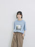 布帛切替ドルマンTシャツ（オフホワイト/チャコールグレー/サックスブルー）｜Samansa Mos2 blue（サマンサモスモス ブルー）通販