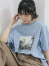 布帛切替ドルマンTシャツ（オフホワイト/チャコールグレー/サックスブルー）｜Samansa Mos2 blue（サマンサモスモス ブルー）通販