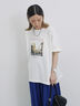 布帛切替ドルマンTシャツ（オフホワイト/チャコールグレー/サックスブルー）｜Samansa Mos2 blue（サマンサモスモス ブルー）通販