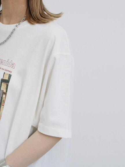 布帛切替ドルマンTシャツ（オフホワイト/チャコールグレー/サックスブルー）｜Samansa Mos2 blue（サマンサモスモス ブルー）通販