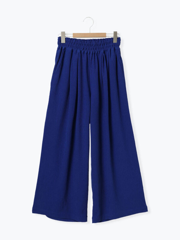 セール】 楊柳ハイウエストパンツ（グレー/ブラック/ブルー/ボトムス