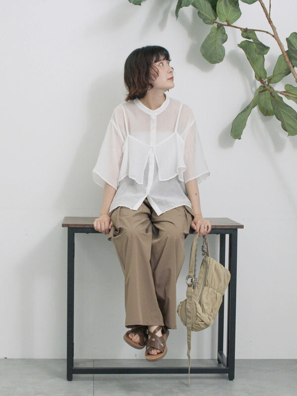 試着のみ ohga ピンドットブラウス 試着のみ ohga ピンドットブラウス