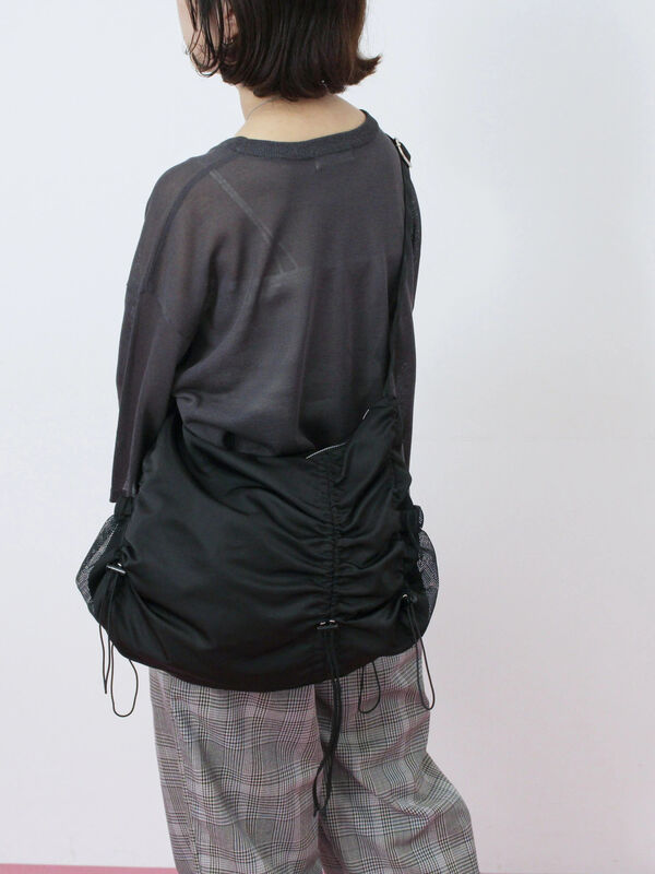 ナイロンシャーリングバッグ（グレー/ブラック/カーキ/バッグ