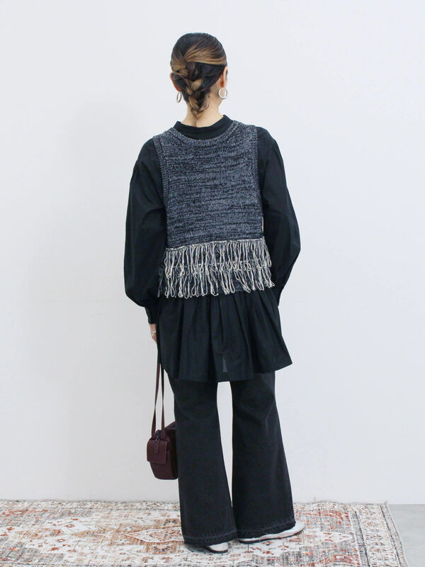 CYAN tokyo フリンジニットベスト ブラック CYAN tokyo フリンジニットベスト ブラック 楽天市場】cyan