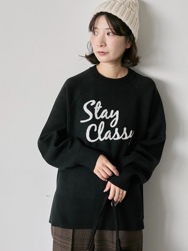 セール】 ロゴニットプルオーバー（ブラック/イエロー/ブルー/Sグレー