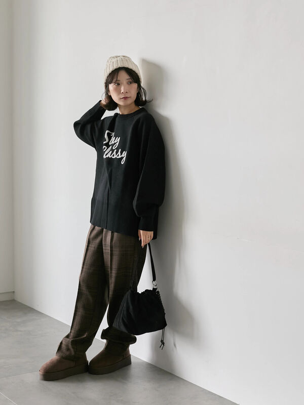 ロゴニットプルオーバー（ブラック/イエロー/ブルー/Sグレー/TOP