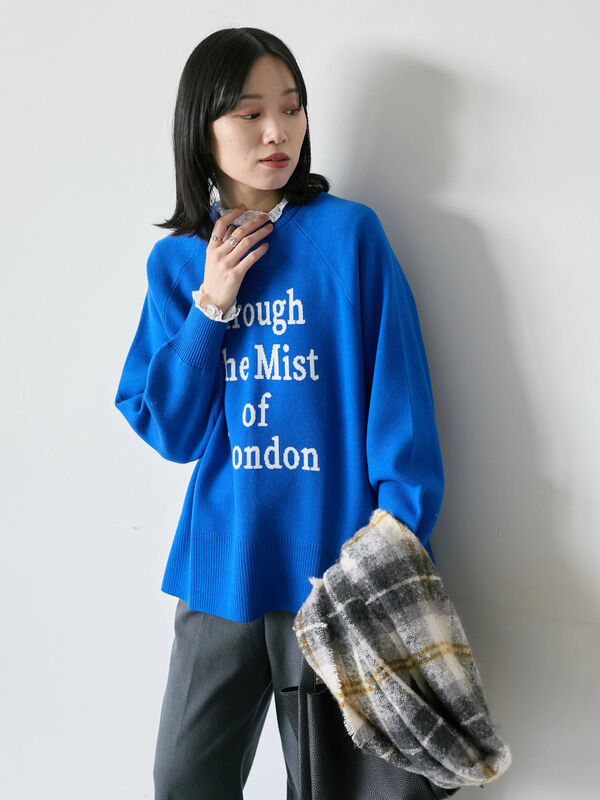 セール】 ロゴニットプルオーバー（ブラック/イエロー/ブルー/Sグレー