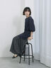 花柄ドッキングカットワンピース（ネイビー）｜Samansa Mos2 blue（サマンサモスモス ブルー）通販