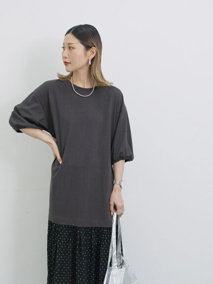 花柄ドッキングカットワンピース（チャコールグレー/ブラック/ネイビー）｜Samansa Mos2 blue（サマンサモスモス ブルー）通販