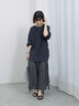 花柄ドッキングカットワンピース（チャコールグレー/ブラック/ネイビー）｜Samansa Mos2 blue（サマンサモスモス ブルー）通販