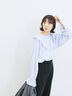 ラッフルカラーブラウス(オフホワイト/ベージュ/サックスブルー)|Samansa Mos2 blue(サマンサモスモス ブルー)通販