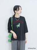 トイ・ストーリー/袖フレアTシャツ（ブラック）｜Samansa Mos2 blue（サマンサモスモス ブルー）通販