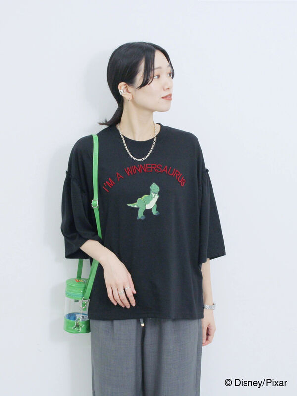 トイ・ストーリー/袖フレアTシャツ（ブラック）｜Samansa Mos2 blue（サマンサモスモス ブルー）通販