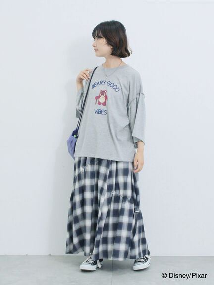トイ・ストーリー/袖フレアTシャツ（グレー/ブラック/ネイビー）｜Samansa Mos2 blue（サマンサモスモス ブルー）通販