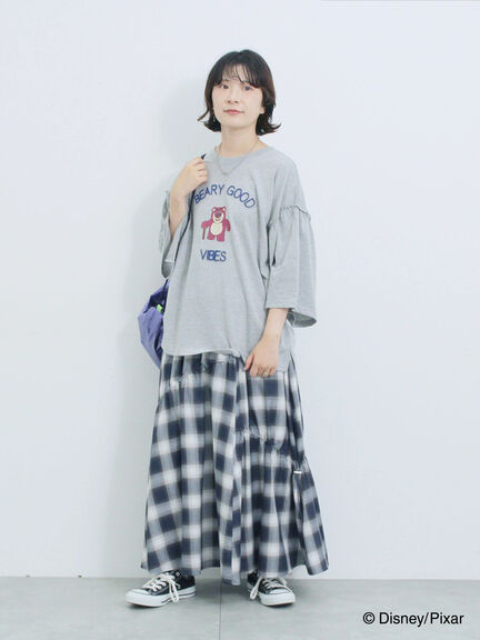 トイ・ストーリー/袖フレアTシャツ（グレー/ブラック/ネイビー）｜Samansa Mos2 blue（サマンサモスモス ブルー）通販