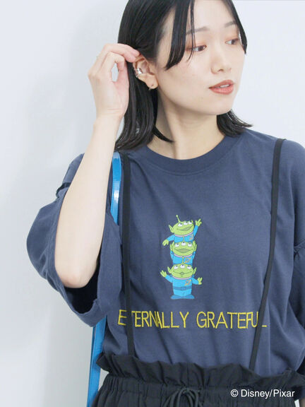 トイ・ストーリー/袖フレアTシャツ（グレー/ブラック/ネイビー）｜Samansa Mos2 blue（サマンサモスモス ブルー）通販