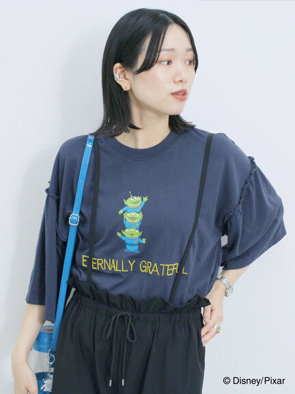 トイ・ストーリー/袖フレアTシャツ（グレー/ブラック/ネイビー）｜Samansa Mos2 blue（サマンサモスモス ブルー）通販