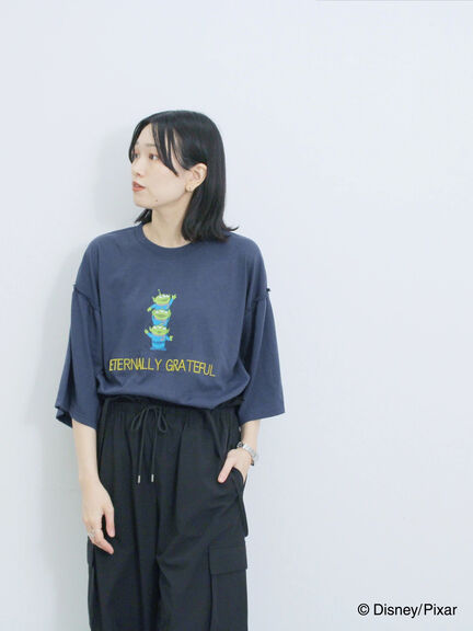 トイ・ストーリー/袖フレアTシャツ（グレー/ブラック/ネイビー）｜Samansa Mos2 blue（サマンサモスモス ブルー）通販