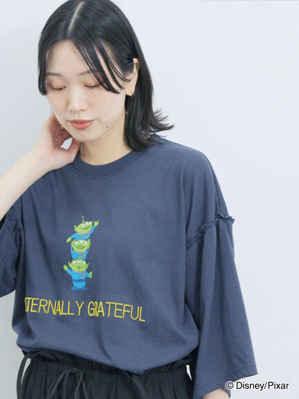 トイ・ストーリー/袖フレアTシャツ（グレー/ブラック/ネイビー）｜Samansa Mos2 blue（サマンサモスモス ブルー）通販