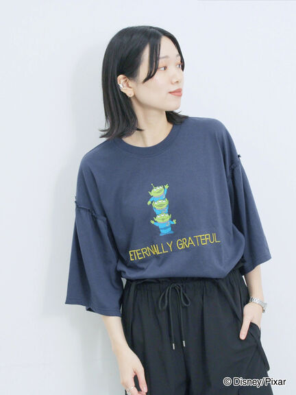 トイ・ストーリー/袖フレアTシャツ（グレー/ブラック/ネイビー）｜Samansa Mos2 blue（サマンサモスモス ブルー）通販