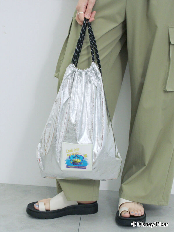 セール】 トイ・ストーリー/箔加工ナップザック（シルバー/ブルー