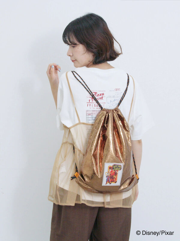セール】 トイ・ストーリー/箔加工ナップザック（シルバー