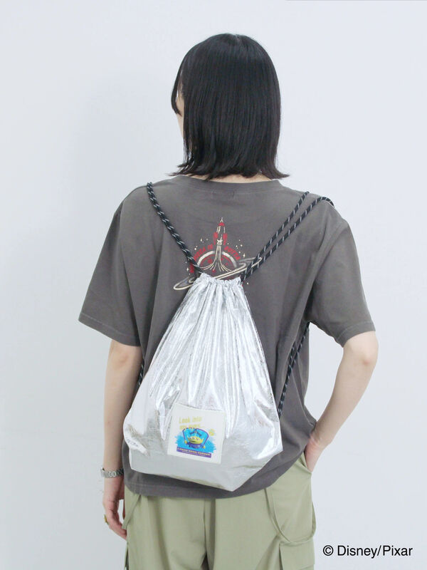 セール】 トイ・ストーリー/箔加工ナップザック（シルバー/ブルー