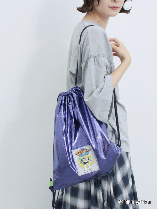 セール】 トイ・ストーリー/箔加工ナップザック（シルバー/ブルー