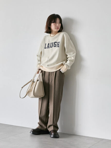 【Hug knit】ロゴプルオーバー（レッド/グリーン/ネイビー/キナリ/ＴＯＰグレー）｜Samansa Mos2 blue（サマンサモスモス ブルー）通販