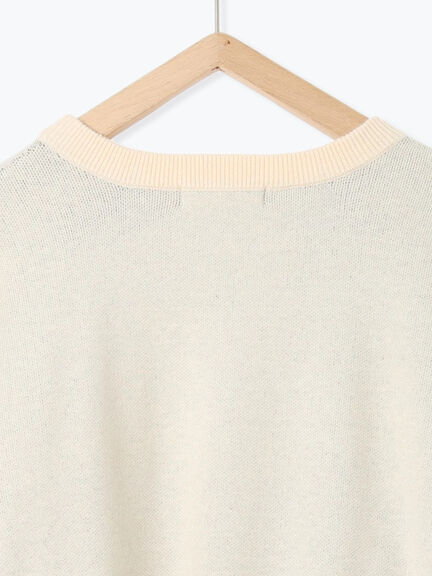 【Hug knit】ロゴプルオーバー（レッド/グリーン/ネイビー/キナリ/ＴＯＰグレー）｜Samansa Mos2 blue（サマンサモスモス ブルー）通販