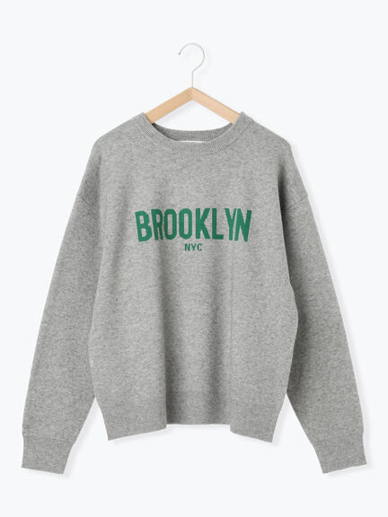 【Hug knit】ロゴプルオーバー（レッド/グリーン/ネイビー/キナリ/ＴＯＰグレー）｜Samansa Mos2 blue（サマンサモスモス ブルー）通販