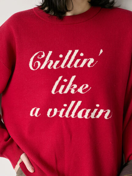 【Hug knit】ロゴプルオーバー（レッド/グリーン/ネイビー/キナリ/ＴＯＰグレー）｜Samansa Mos2 blue（サマンサモスモス ブルー）通販