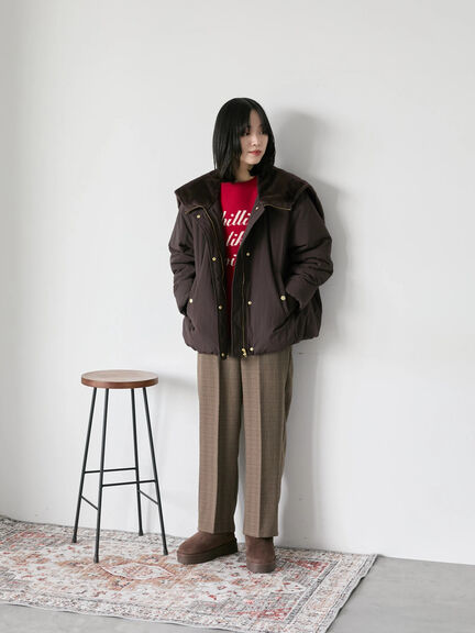 【Hug knit】ロゴプルオーバー（レッド/グリーン/ネイビー/キナリ/ＴＯＰグレー）｜Samansa Mos2 blue（サマンサモスモス ブルー）通販