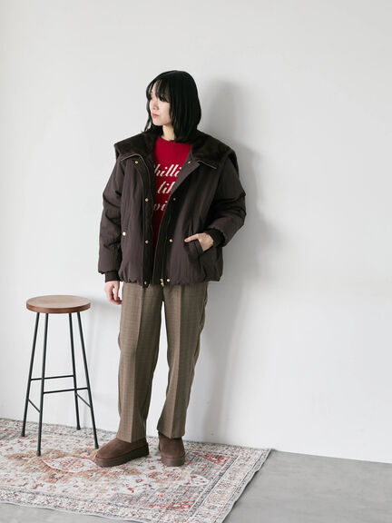 【Hug knit】ロゴプルオーバー（レッド/グリーン/ネイビー/キナリ/ＴＯＰグレー）｜Samansa Mos2 blue（サマンサモスモス ブルー）通販