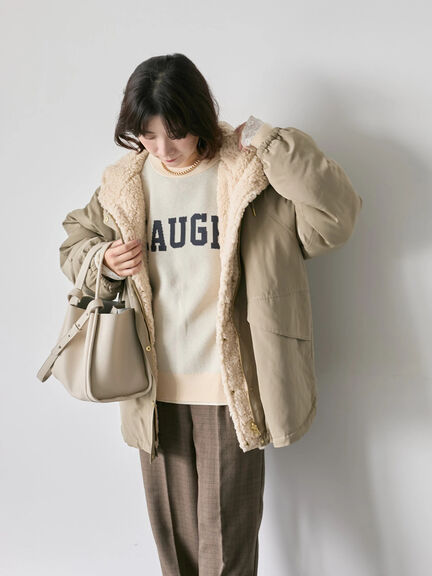 【Hug knit】ロゴプルオーバー（レッド/グリーン/ネイビー/キナリ/ＴＯＰグレー）｜Samansa Mos2 blue（サマンサモスモス ブルー）通販